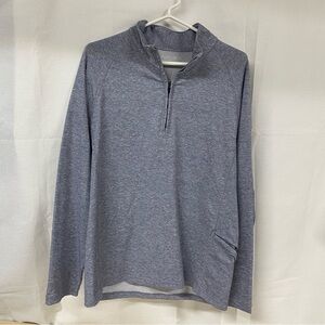 Bonobos Golf Gray Quarter Zip Pullover Men’s Medium Performance Jacket